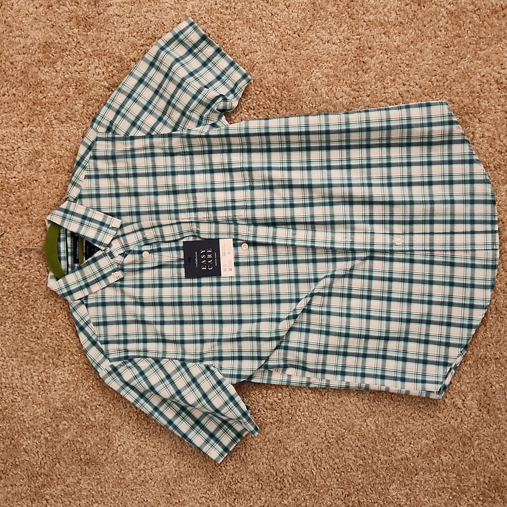 Dress Shirt, Short Sleeve, Men's Small NWT